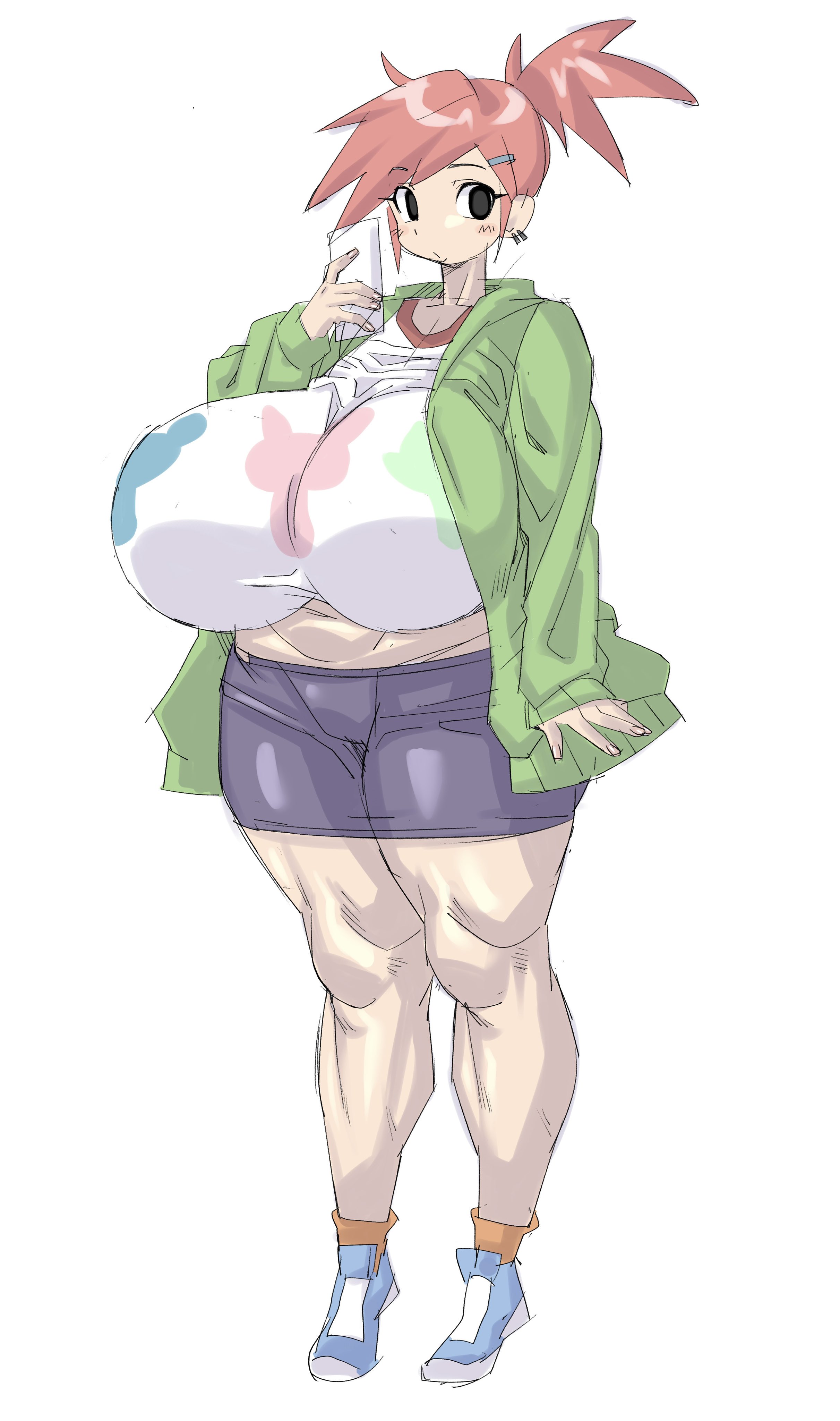 1girls, alternate body type, alternate breast size, big breasts, breasts, busty, curvaceous, curvy, curvy body, curvy female, curvy figure, female, foster's home for imaginary friends, frankie foster, huge breasts, large breasts, red hair, red head, sakana8888888, thick thighs, thighs, voluptuous