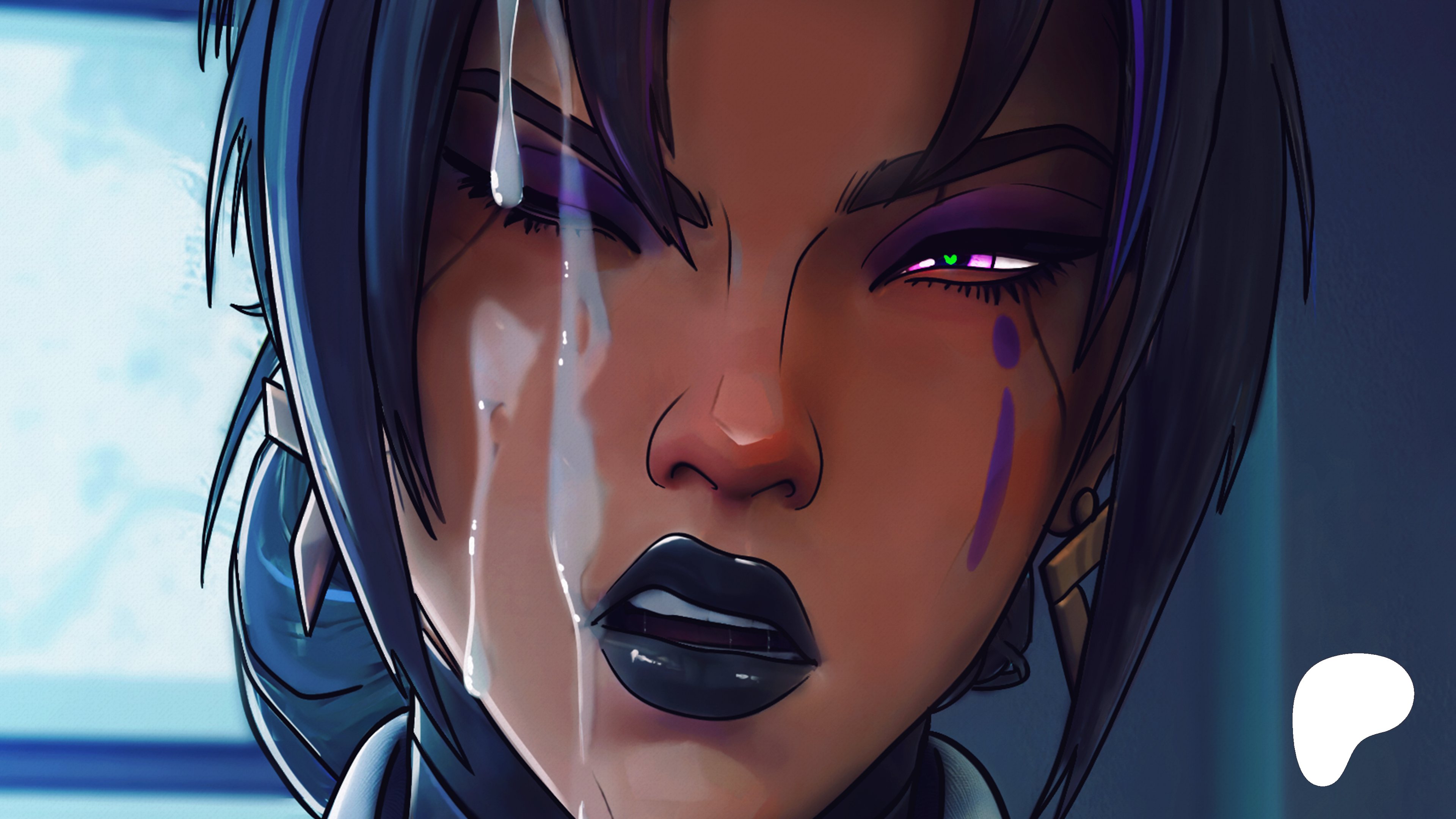 1girls, 3d, asian, asian female, cum, cum on face, cumshot, cumshot on face, female, female focus, female only, marvel, marvel rivals, psylocke, psylocke (business elite), ricebunny, sfrinzy, solo