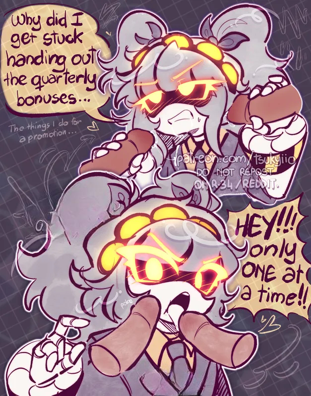 1girls, blowjob, blushing female, business woman, cum, gangbang, grey background, grey hair, j (murder drones), male/female, mouth open, murder drones, murder drones x humans, penis, penis in mouth, robot girl, robot humanoid, sucking cock, sucking penis, tsukyiio