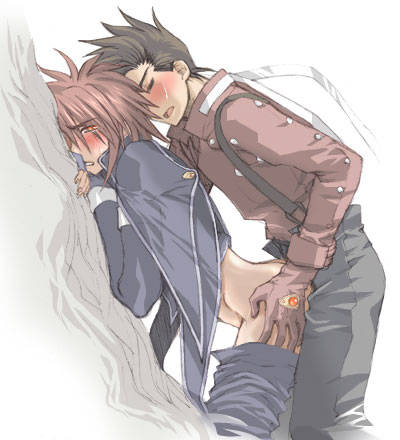 gay gay_sex kratos_aurion lloyd_irving male/male male_on_male male_penetrating_male tagme tales_of_(series) tales_of_symphonia yaoi