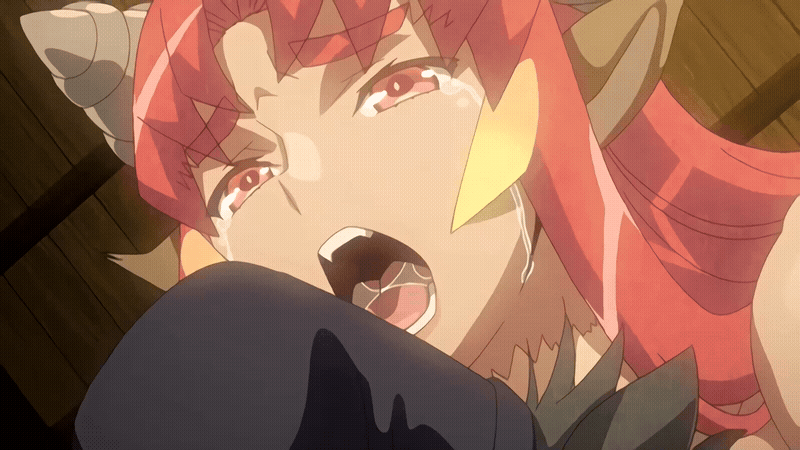 10s 1boy 1girl 1girls 2018 animated animated_gif blonde_hair cow_girl dark-skinned_female dark_skin eboshi_hat female female_minotaur hat heian hetero horns implied_cum_in_pussy implied_sex interspecies kurenai_(shikkoku_no_shaga) long_hair minotaur miyakobito_(shikkoku_no_shaga) monster monster_girl multicolored_hair nude open_mouth red_eyes red_hair saliva satyr scar scar_on_neck sex shikkoku_no_shaga shikkoku_no_shaga_the_animation sidelocks size_difference streaked_hair tagme tall_female tears thick_eyebrows very_long_hair