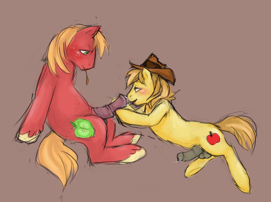 big_macintosh big_macintosh_(mlp) braeburn braeburn_(mlp) earth_pony equine friendship_is_magic fur male male_only multiple_males my_little_pony pony seryth yaoi