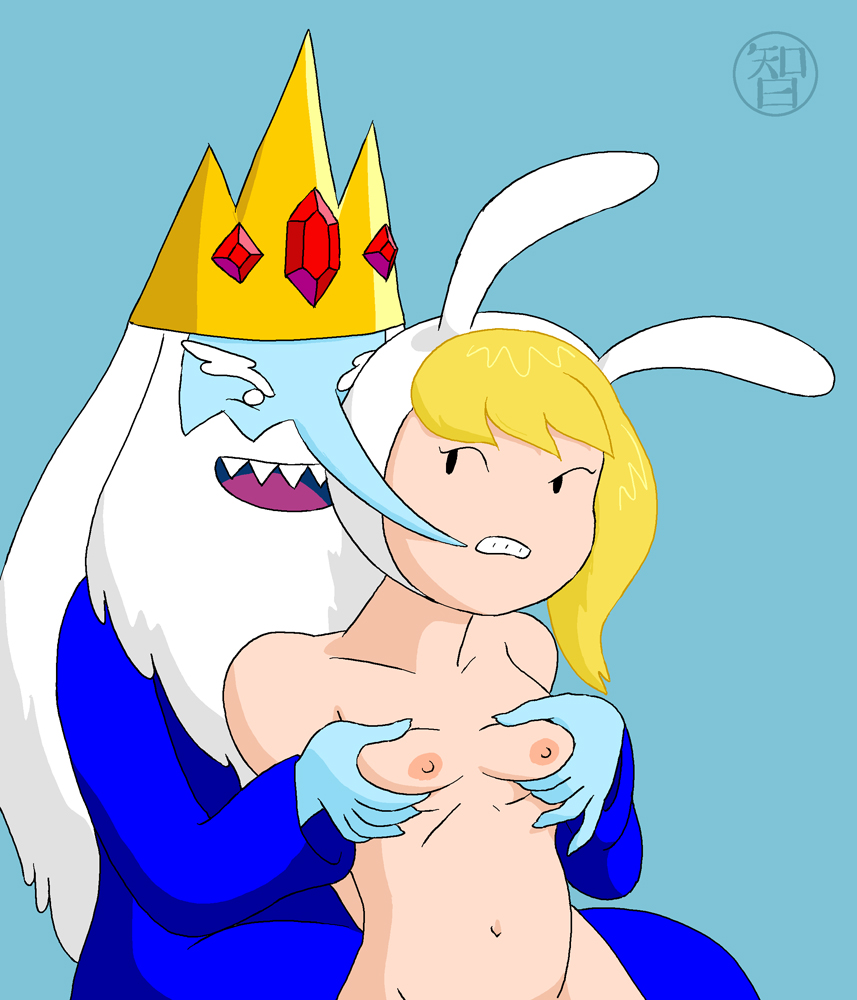 adventure_time cartoon_network coldfusion fionna_the_human_girl ice_king imminent_rape molestation nipples tagme