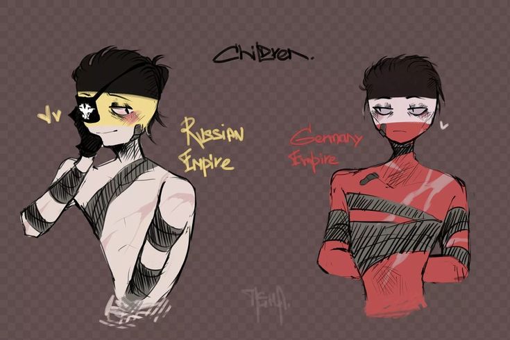 artist_request countryhumans eyepatch german_empire_(countryhumans) nude russian_empire_(countryhumans) tape