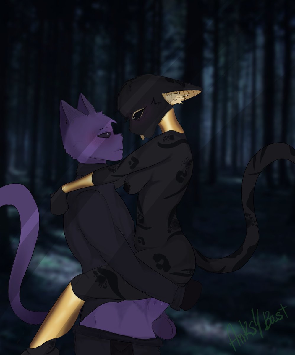 ankhs4bast anthro anthro_on_anthro anthro_only catnap catnap_(poppy_playtime) critters_(poppy_playtime) domestic_cat feline feline furry_only no_humans oc ocs poppy_playtime poppy_playtime_(chapter_3) purple_fur purple_skin sex smiling_critters tagme