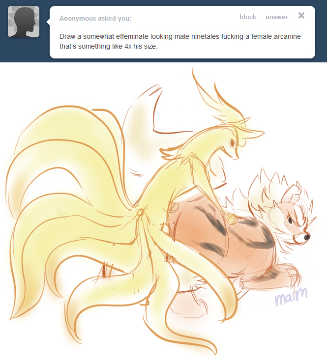 arcanine fur furry_tail maim multiple_tails ninetales pokemon pokemon_(species) tagme tail