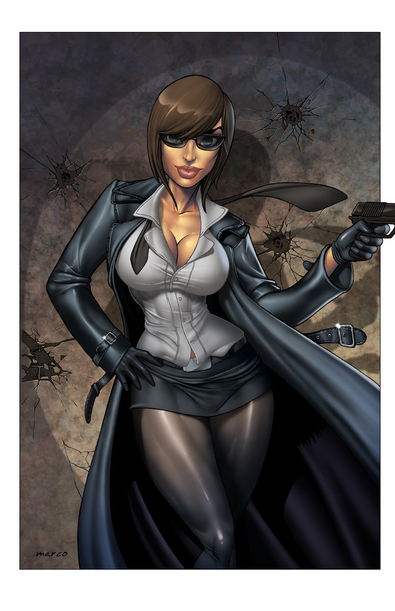 agent_helix agent_helix_(g.i._joe) art dominic_marco g.i._joe gun pantyhose weapon