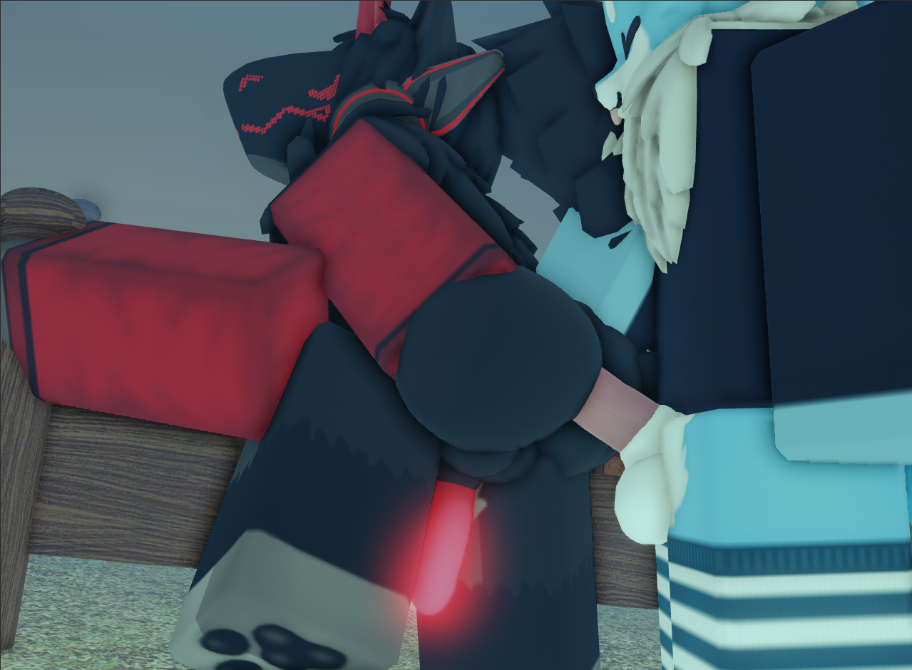 3d, anal, anal sex, artist request, ass, balls, bottomless, furry, gay, gay sex, glowing penis, male, penis, protogen, roblox, roblox studio, robloxian, source request, tagme