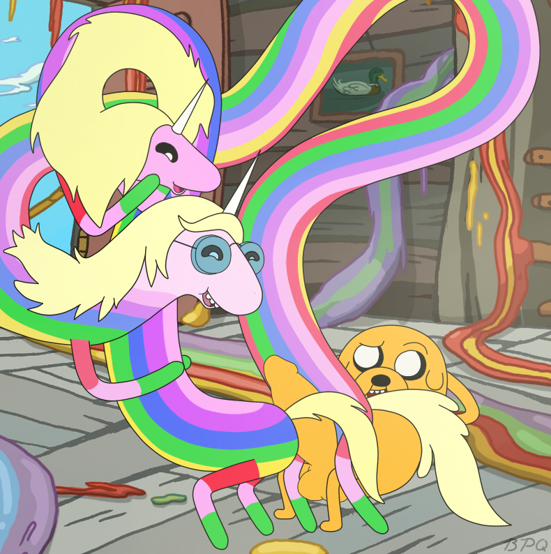 adventure_time bpq00x ethel_rainicorn furry jake_the_dog lady_rainicorn