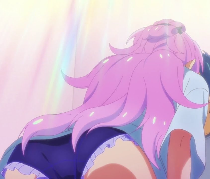 ass ass_focus cute fuufu_ijou_koibito_miman green_eyes panties pink_hair watanabe_akari