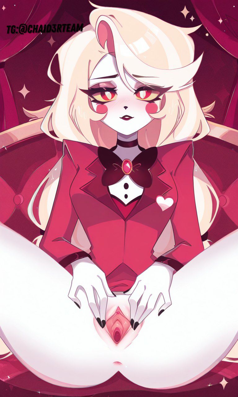1girls, ai generated, anus, ass, blonde hair, breasts, chaid3rteam, charlie morningstar (hazbin hotel), demon, female, female only, hazbin hotel, legs, light-skinned female, pale, pale skin, pussy, solo