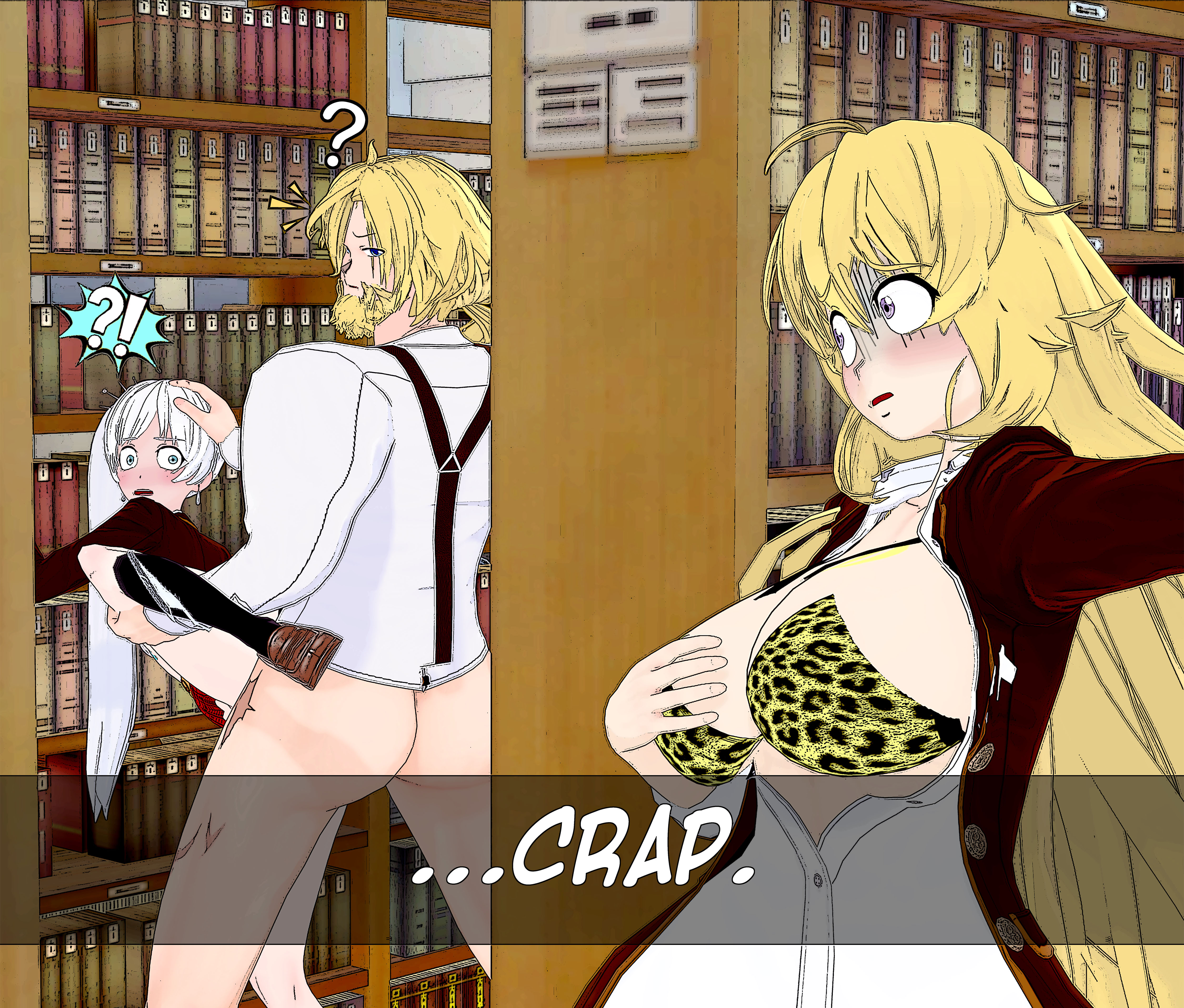 aged up, fatallyobsessed, female, jaune arc, professor arc, rwby, weiss schnee, yang xiao long