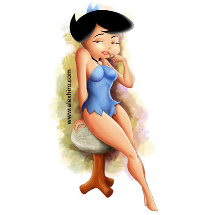 alex_hiro betty_rubble female female_only hanna-barbera human solo tagme the_flintstones