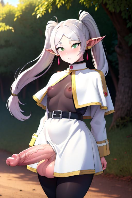 1futa ai_generated big_penis elf elf_ears elf_futanari erect_penis erection frieren frieren_beyond_journey's_end futa_only futa_sans_pussy futanari low_res lowres nipples nouserid123 skirt small_breasts sousou_no_frieren thighhighs white_hair