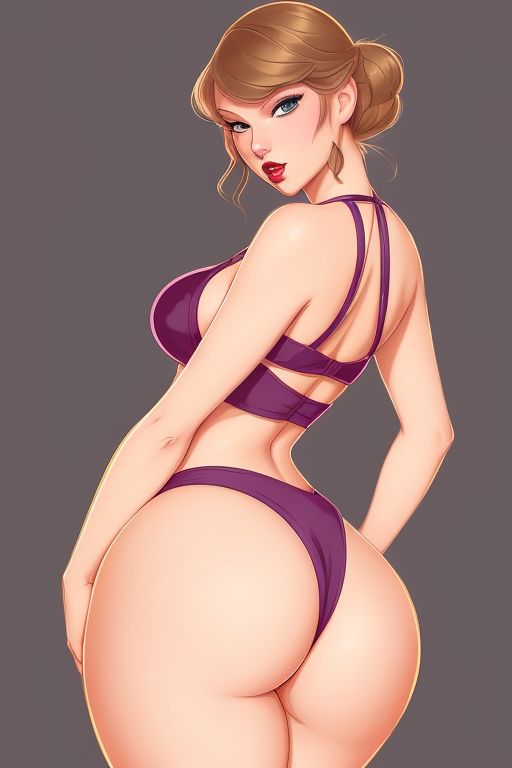 1girls ai_generated ass ass_visible_through_clothes bubble_butt celebrity musician real_person taylor_swift