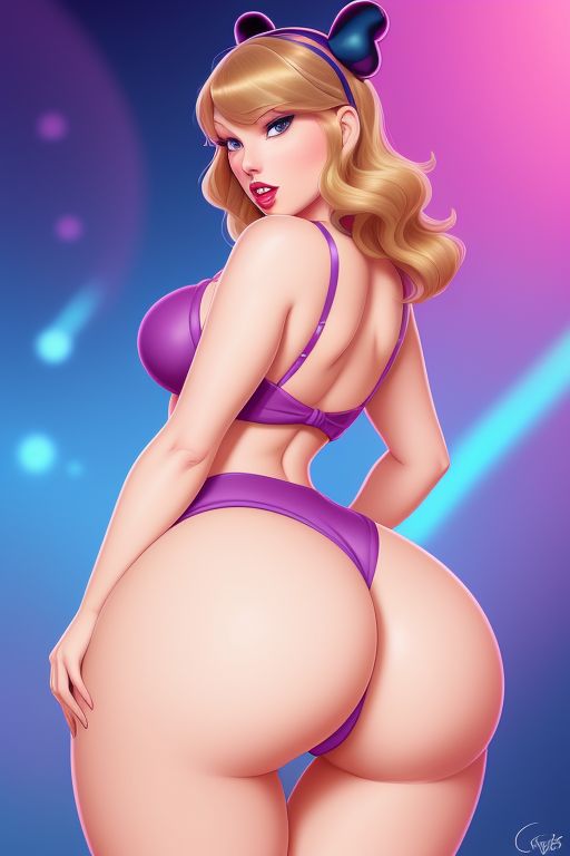 1girls ai_generated ass ass_visible_through_clothes bubble_butt celebrity musician real_person taylor_swift