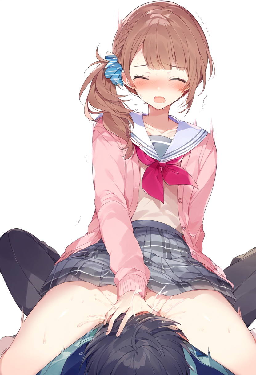 1boy 1girls ai_generated blush breasts closed_eyes clothed clothing cum cumshot cunnilingus eating eating_pussy female high_resolution highres light_brown_hair male medium_breasts miyamasuzaka_girls'_academy_school_uniform mochizuki_honami naked open_mouth partially_clothed partially_clothed_female partially_nude partially_undressed project_sekai pussy pussy_ejaculation pussy_juice pussy_juice_drip school school_uniform schoolgirl squirting thighs uncensored uniform