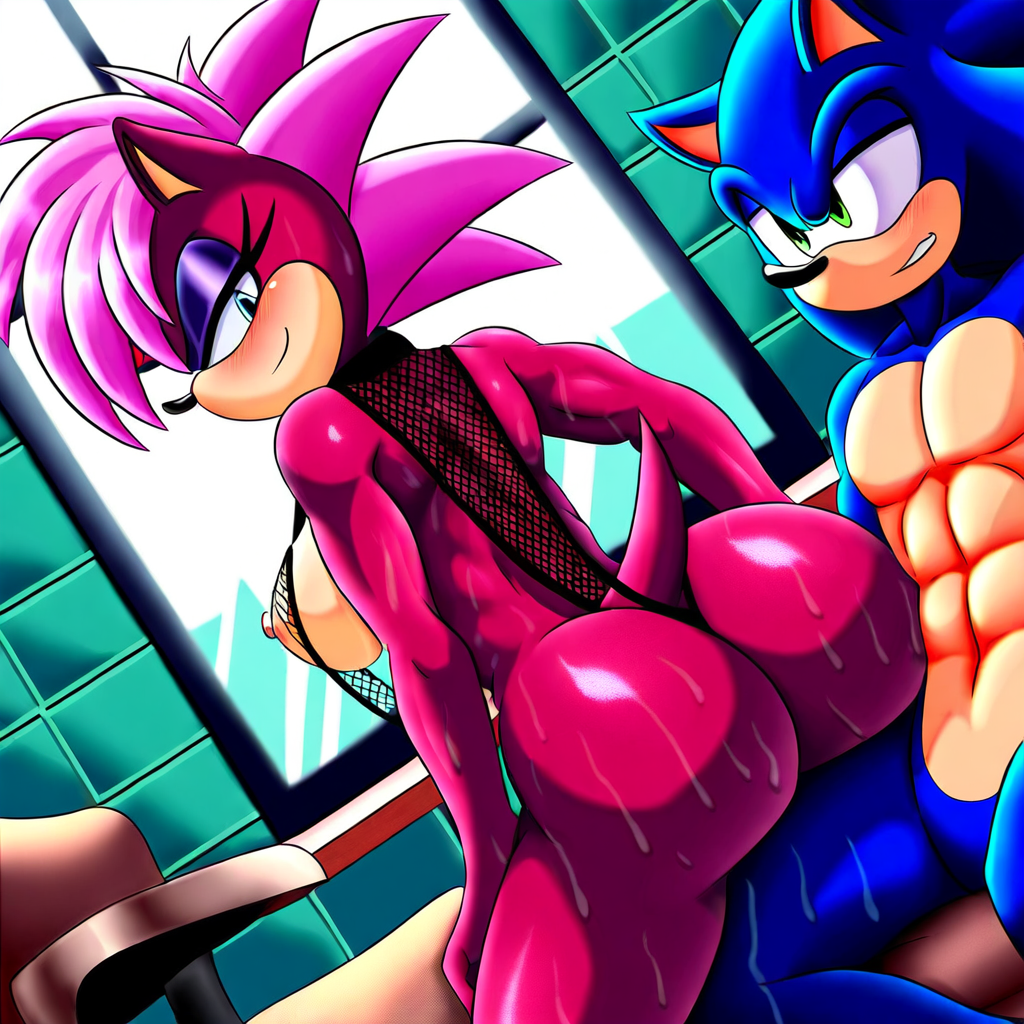 ai_generated ass blue_body breasts female incest magenta_fur male male/female pink_hair sonia_the_hedgehog sonic_(series) sonic_the_hedgehog sonic_the_hedgehog_(series) sonic_underground straight veiny_penis