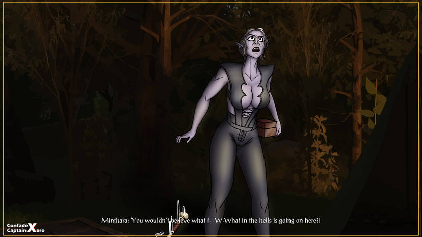 baldur's_gate_3 breasts confade drow elf elf_ears exposed_breasts hyper hyper_breasts minthara purple_skin