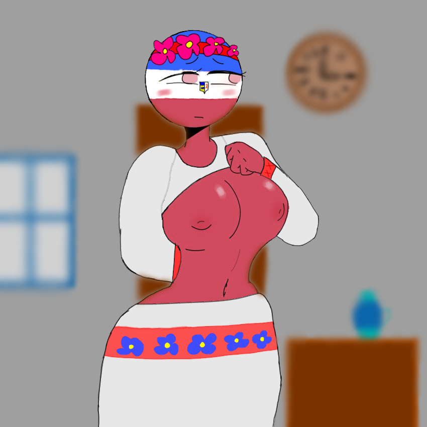 1girls big_breasts breasts countryhumans countryhumans_girl female female_focus female_only slavic slavic_girl