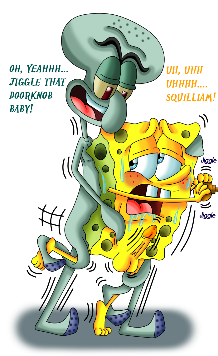 2boys anal_penetration anal_sex blue_eyes blush doorknob drool erection from_behind gay interspecies male male_only maroon_eyes multiple_boys multiple_males nickelodeon non-human non-human_only nude octopus reverse_suspended_congress saliva sea_sponge smooth_skin spongebob_squarepants spongebob_squarepants_(character) squilliam_fancyson sweat tentacles thrusting_into_ass toonophile toony unibrow yellow_sclera