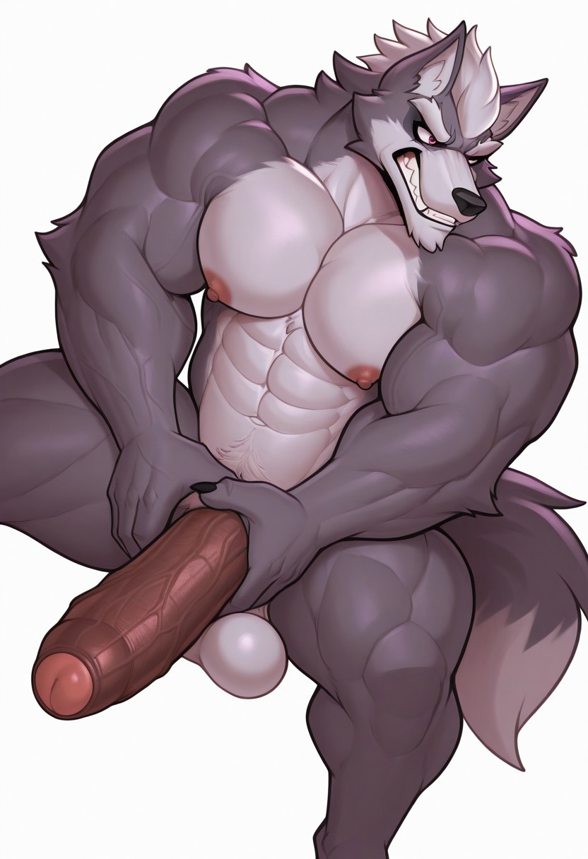 1boy, abs, ai assisted, ai generated, anthro, balls, bara, bara body, bara tiddies, bara tits, barazoku, biceps, big balls, big muscles, big pecs, big penis, canid, canine, canis, cock, daddy, dick, dilf, erection, foreskin, furry, gay male, himbotiger, huge cock, huge pecs, humanoid penis, kemono, large pecs, male, muscles, muscular, muscular male, muscular thighs, nintendo, nipples, nude, pecs, pectorals, penis, solo, solo focus, solo male, star fox, vein, veiny penis, wolf, wolf o'donnell, yaoi
