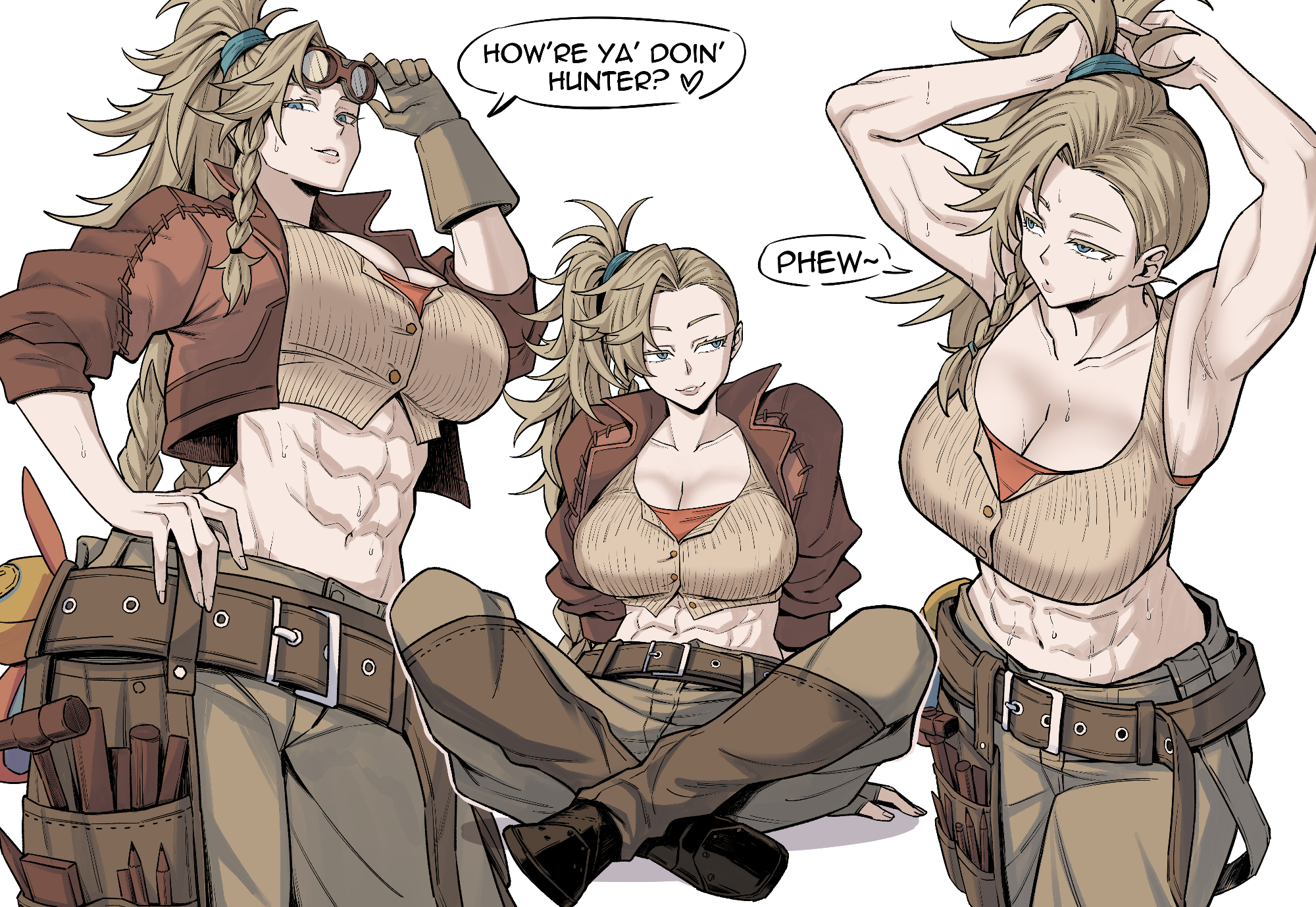 1girls, armpits, big ass, big breasts, big thighs, breasts, capcom, curvaceous, curvy, curvy figure, female, gemma (monster hunter wilds), hips, huge ass, huge breasts, huge thighs, large ass, large breasts, large thighs, light skin, light-skinned female, mature, mature female, monster hunter, monster hunter wilds, muscular female, peach88, slim waist, thick, thick hips, thick legs, thick thighs, thighs, voluptuous, waist, wide hips