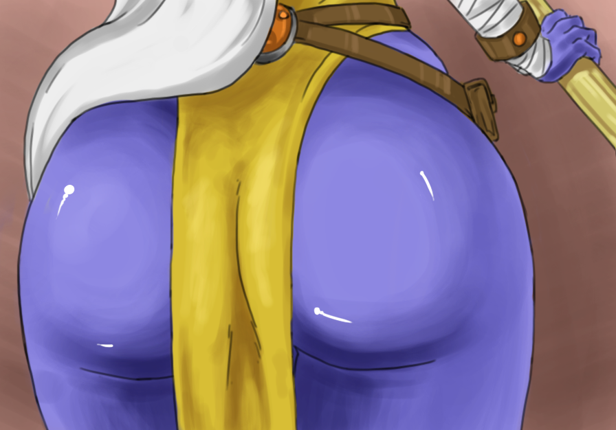 ass blue_skin girl league_of_legends loincloth scarmiglione smooth_skin soraka tagme