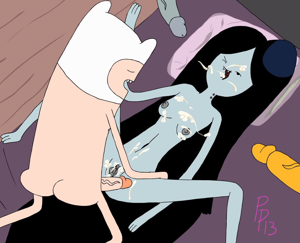 adventure_time finn_the_human jake_the_dog marceline purpleprawn