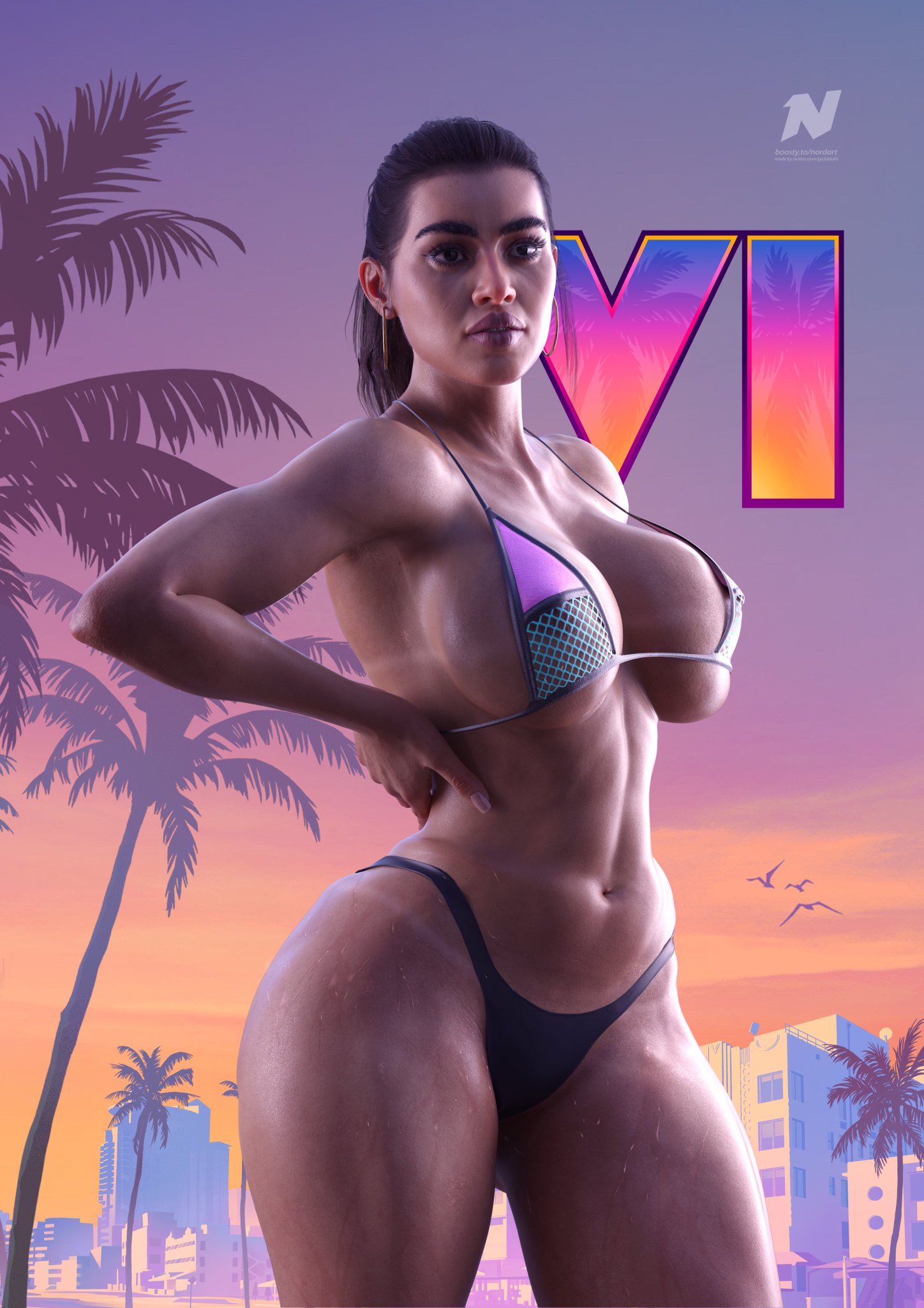 1girls, 3d, big ass, big booty latina, big breasts, blur censor, breasts, bust, busty, censored, chest, curvaceous, curvy, curvy figure, digital media (artwork), female, ga3ddolls, grand theft auto, grand theft auto vi, heavenly body, hips, hourglass figure, huge ass, huge breasts, large ass, large breasts, latina, legs, lucia caminos, mature, mature female, mature woman, nordart, puerto rican, rockstar games, slim waist, tan body, tan skin, thick, thick hips, thick legs, thick thighs, thighs, thong bikini bottom, voluptuous, waist, wide hips