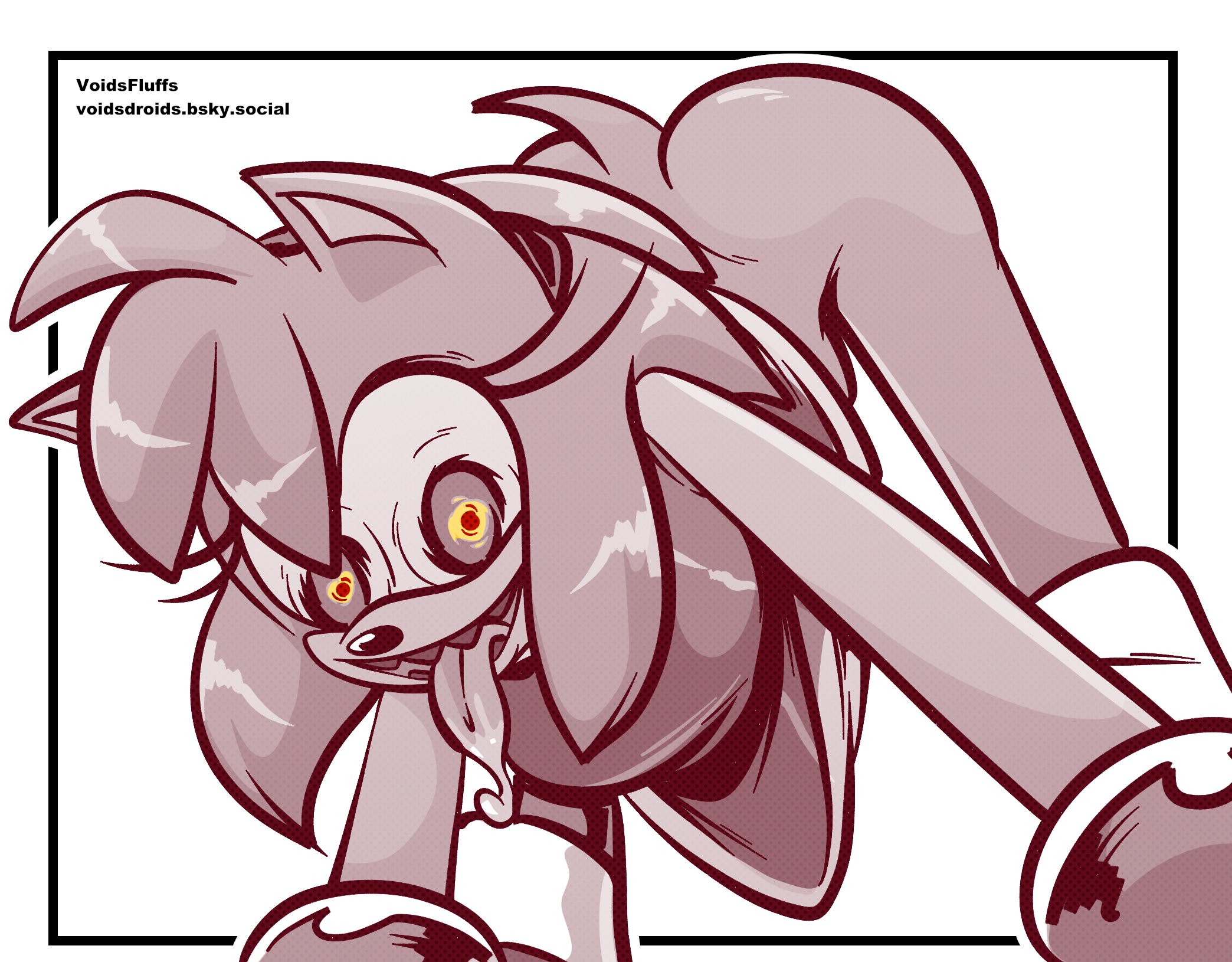 female, horny female, jack-o pose, no panties, possessed amy rose, sonic (series), voidsdroids, voidsfluffs