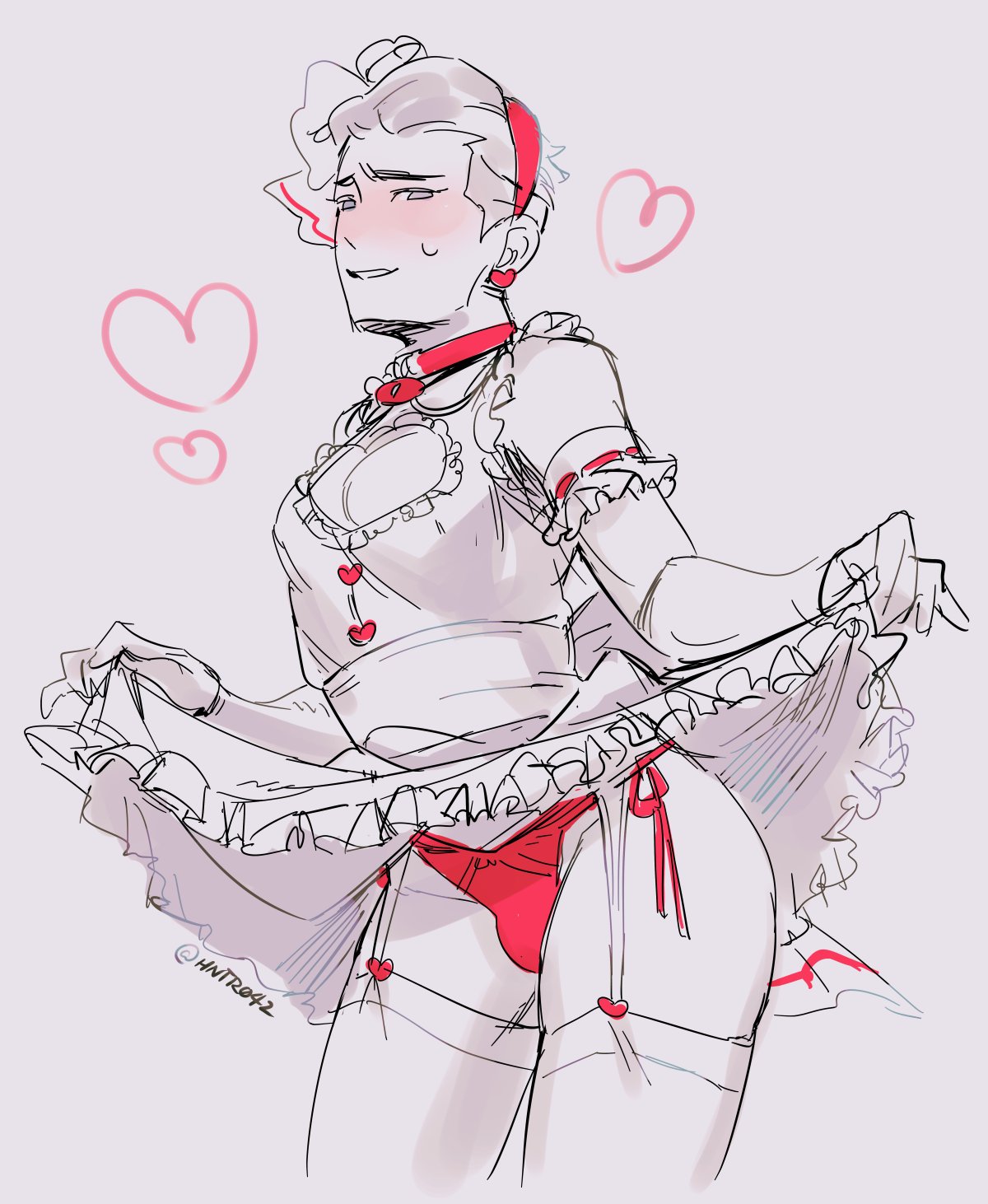 femboy, invincible, invincible (comics), invincible (tv series), maid, maid outfit, maid uniform, male, male only, mark grayson, twinkgay