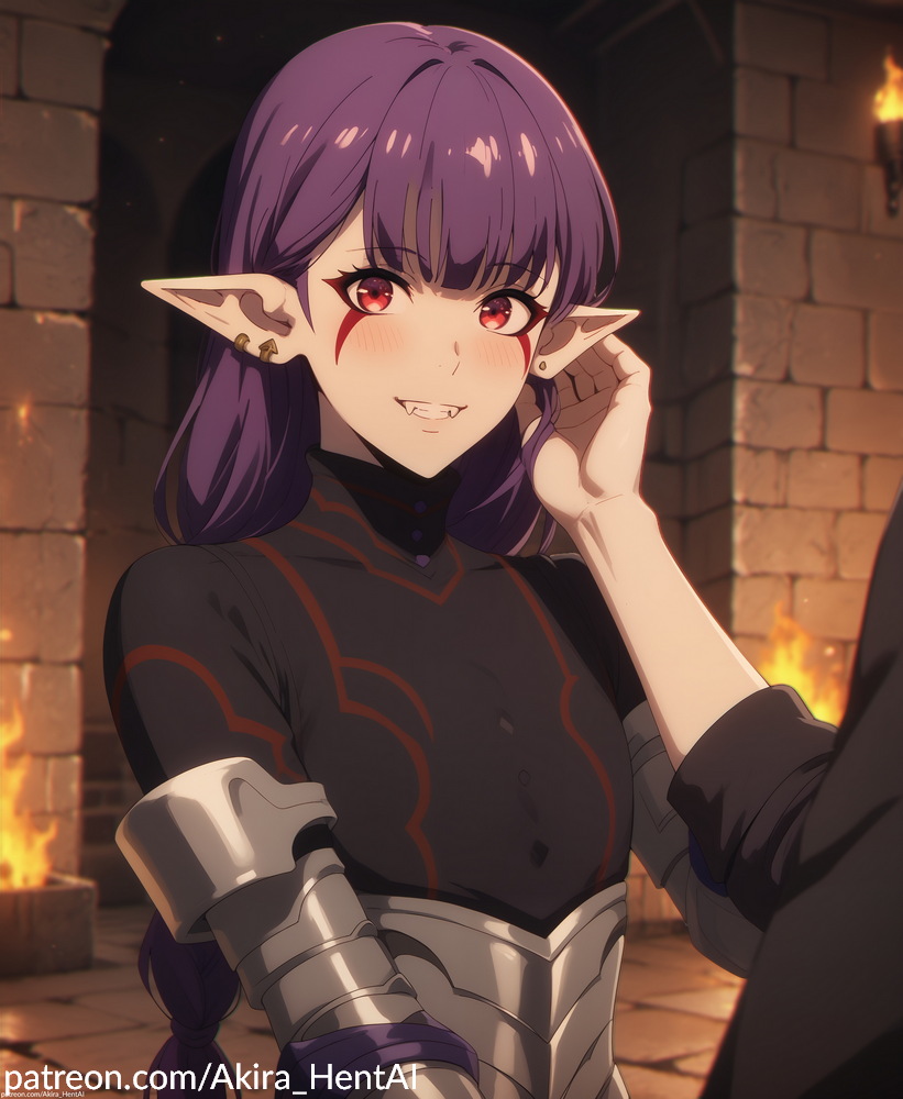 ai_assisted ai_generated akira_hentai breasts date elf elf_ears elf_female elf_girl esil_radiru female female_focus female_only hair inviting inviting_to_sex orc orc_male patreon patreon_reward patreon_username penis portrait smile smiling_at_viewer solo_leveling teasing teasing_viewer tucking_hair_back