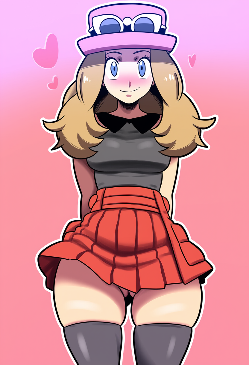 1girls 2024 2d 2d_(artwork) ai_generated game_freak mullon nintendo novelai pokemon pokemon_(anime) pokemon_(game) pokemon_xy serena_(pokemon) solo solo_female solo_focus thick_thighs