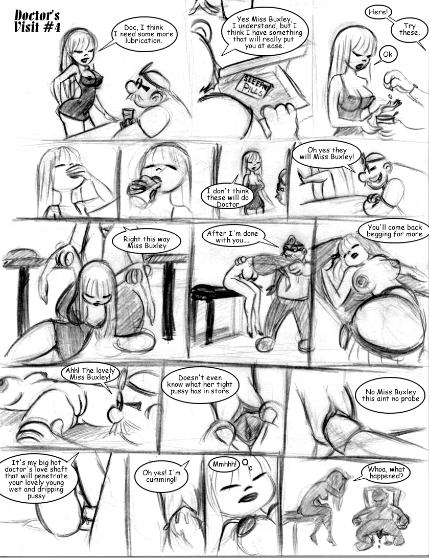 beetle_bailey comic drugged english_text jab miss_buxley monochrome nipples page_4 penis pussy rape rough_sketch straight_hair tagme