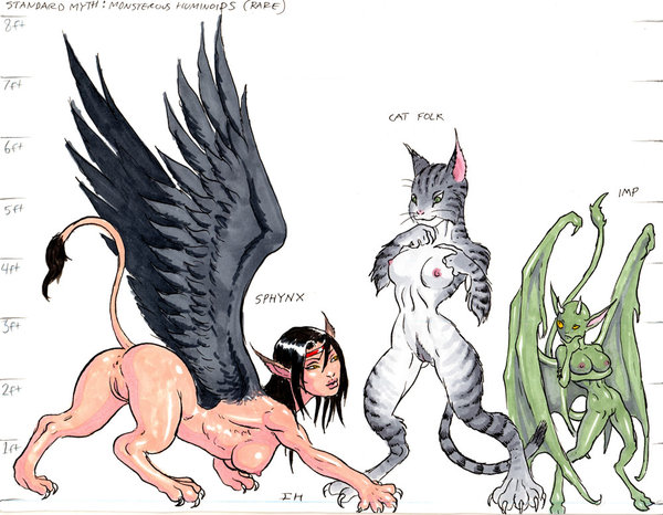 anthro anus cat_folk demon dungeons_&_dragons egyptian_mythology imp lvl9drow monster_girl mythological_sphinx mythology nipples public_domain pussy sphinx wizards_of_the_coast