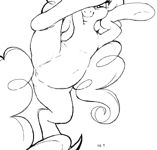 belly crotch curly_hair equine female feral flank friendship_is_magic furry hooves horse looking_at_viewer mane monochrome my_little_pony navel pinkie_pie_(mlp) pony pussy raised_leg smile solo spread_legs spreading standing stoic5