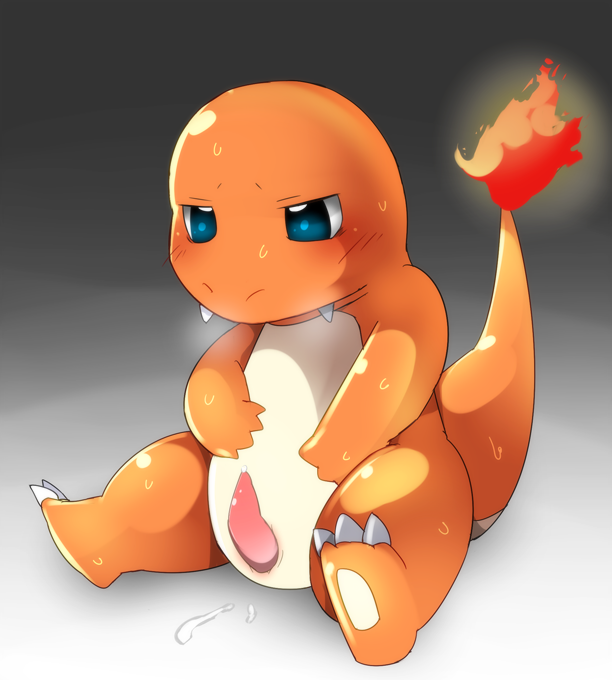 1boy 3_toes bald barefoot beige_skin blush charmander claws cum cum_on_floor cum_on_penis cute dragon erection fire genital_vent grey_background lizard looking_down male male_only nintendo nude orange_skin orgasm penis pink_penis pink_skin plain_background pokémon_(species) pokemon precum reptile scalie shadow sharp_teeth shiny shirosaru sitting solo spread_legs spreading sweat tail tail_fire teal_eyes teeth toe_claws video_games white_eyes young