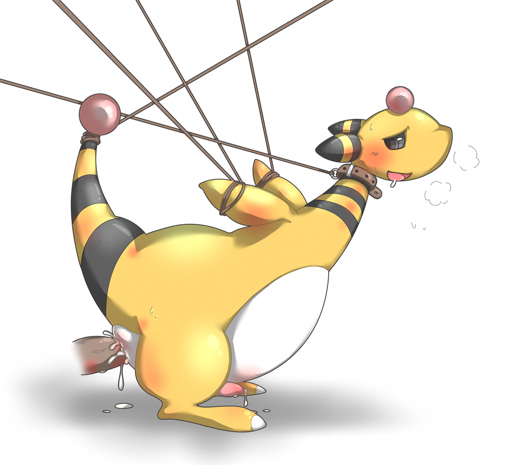 :d ampharos anal anal_sex andya bald barefoot black_eyes black_skin bondage bound brown_penis chubby collar cum cum_in_ass cum_inside cum_on_penis cum_string disembodied_penis drooling furry gay grey_eyes looking_back male nintendo nude open_mouth orb orgasm penetration penis pink_penis pokemon pokemon_(species) pokemon_focus precum raised_arm red_penis saliva sex shadow shiny standing tapering_penis tongue vein video_games white_skin