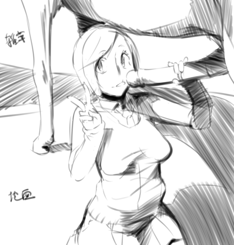 equine female feral handjob horse horsecock human human_on_feral interspecies kneeling male monochrome penis sketch sweater v zero_(artist) zoophilia