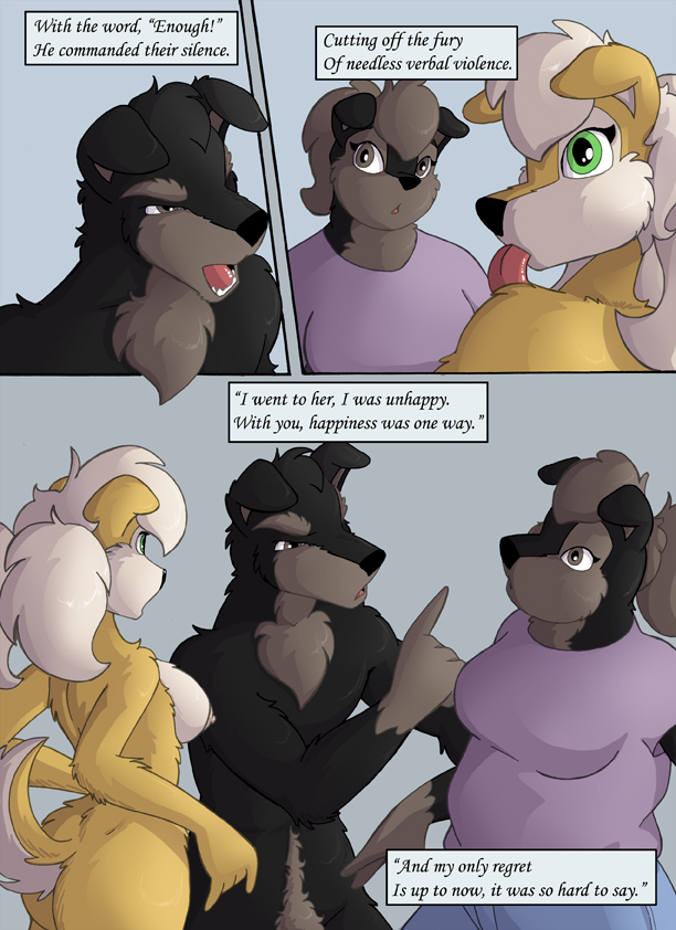 angry anthro argument ass canine clothing comic female fur furry hildegaard hildegaard_(jay_naylor) jay_naylor jessica jessica_(jay_naylor) male original_life_universe_(jay_naylor) robert robert_(jay_naylor) uncensored