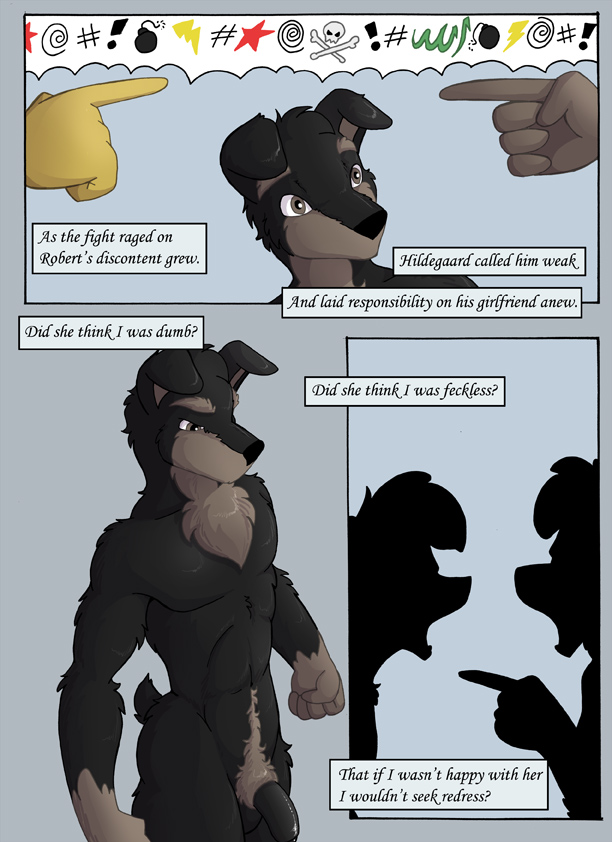 angry anthro argument ass canine comic female fur furry hildegaard hildegaard_(jay_naylor) jay_naylor jessica jessica_(jay_naylor) male original_life_universe_(jay_naylor) robert robert_(jay_naylor) uncensored