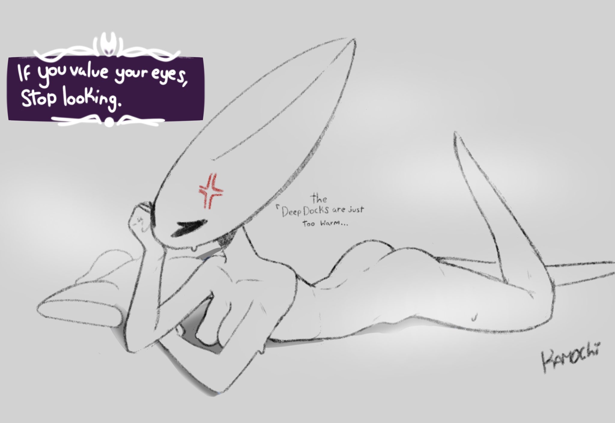 1girls, 2 horns, alternate body type, alternate breast size, arthropod, artist name, barefoot, big ass, big breasts, big butt, black body, black skin, breasts, bubble ass, bubble butt, bug, bug girl, completely nude, completely nude female, female, female only, full body, hollow knight, hollow knight: silksong, hornet (hollow knight), kamochi, large ass, large breasts, large butt, naked, naked female, nude, nude female, silksong, solo, solo female, source request