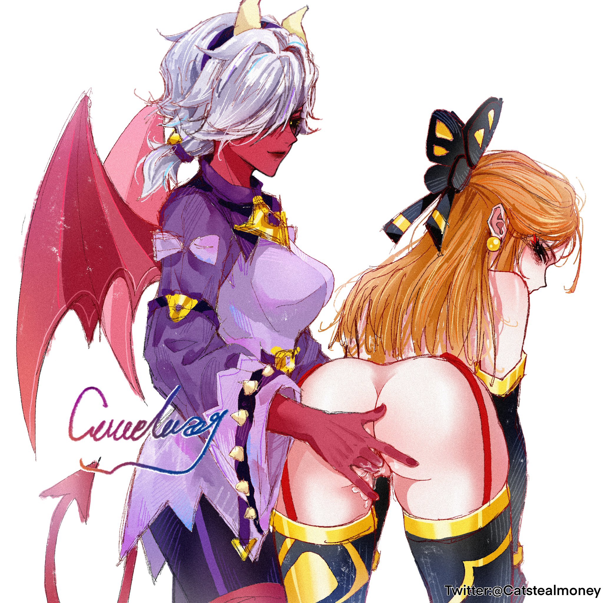 brawl stars, catstealmoney, colette (brawl stars), fingering, fingering partner, lesbian, mariposa piper (brawl stars), piper (brawl stars), tagme, trixie colette (brawl stars)