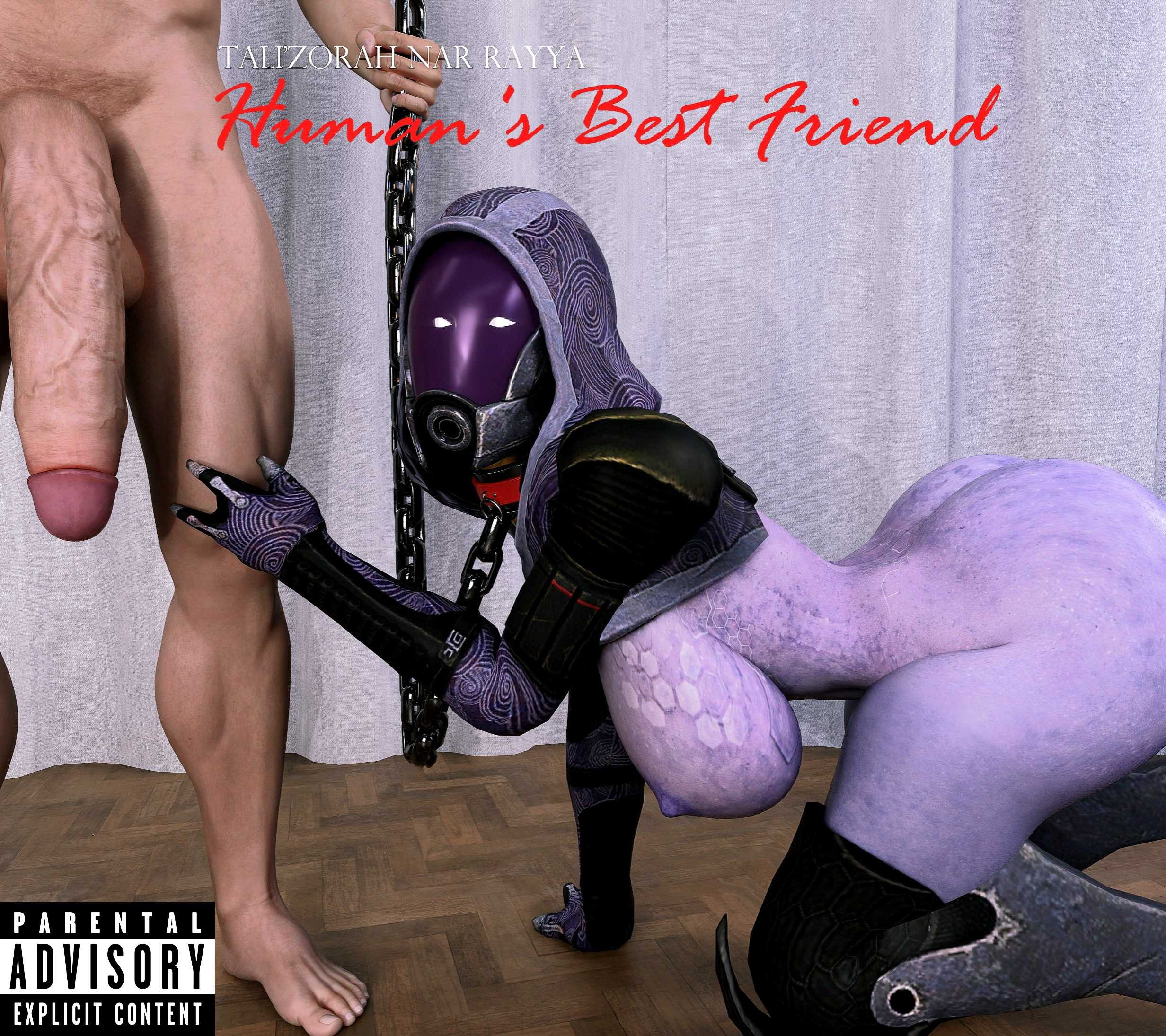 3d, album reference, alien, alien girl, all fours, blender (software), breasts, chain leash, collar, crawling, degradation, female, femsub, flaccid penis, glowing eyes, hood, human, human dominating, human dominating humanoid, human domination, humaned, humanoid, leash, male, maledom, mask, masked female, mass effect, massive breasts, massive penis, penis, petplay, plvgueart, purple skin, quarian, semi nude, submissive, submissive female, tali'zorah nar rayya, visor