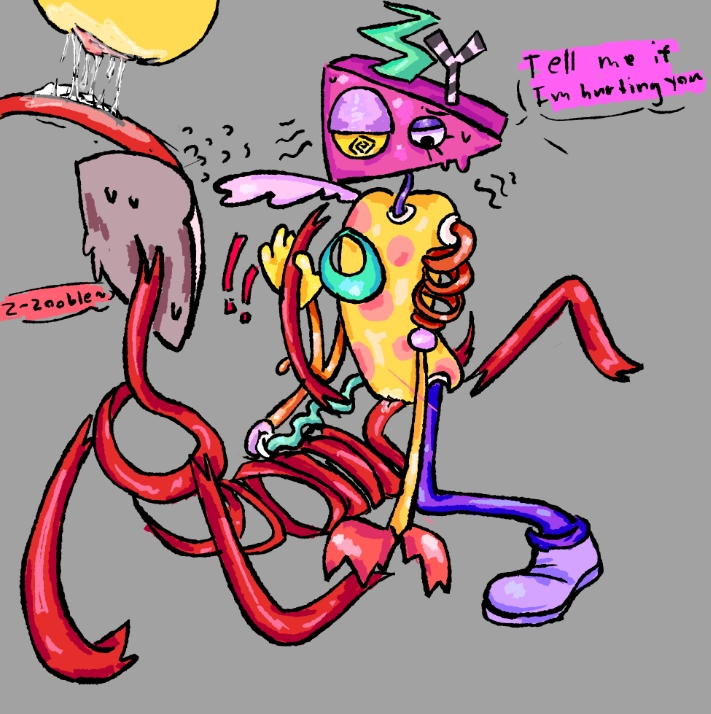 consent, female, gangle (the amazing digital circus), glitch productions, the amazing digital circus, tribadism, yuri, zooble (episode 1), zooble (the amazing digital circus)