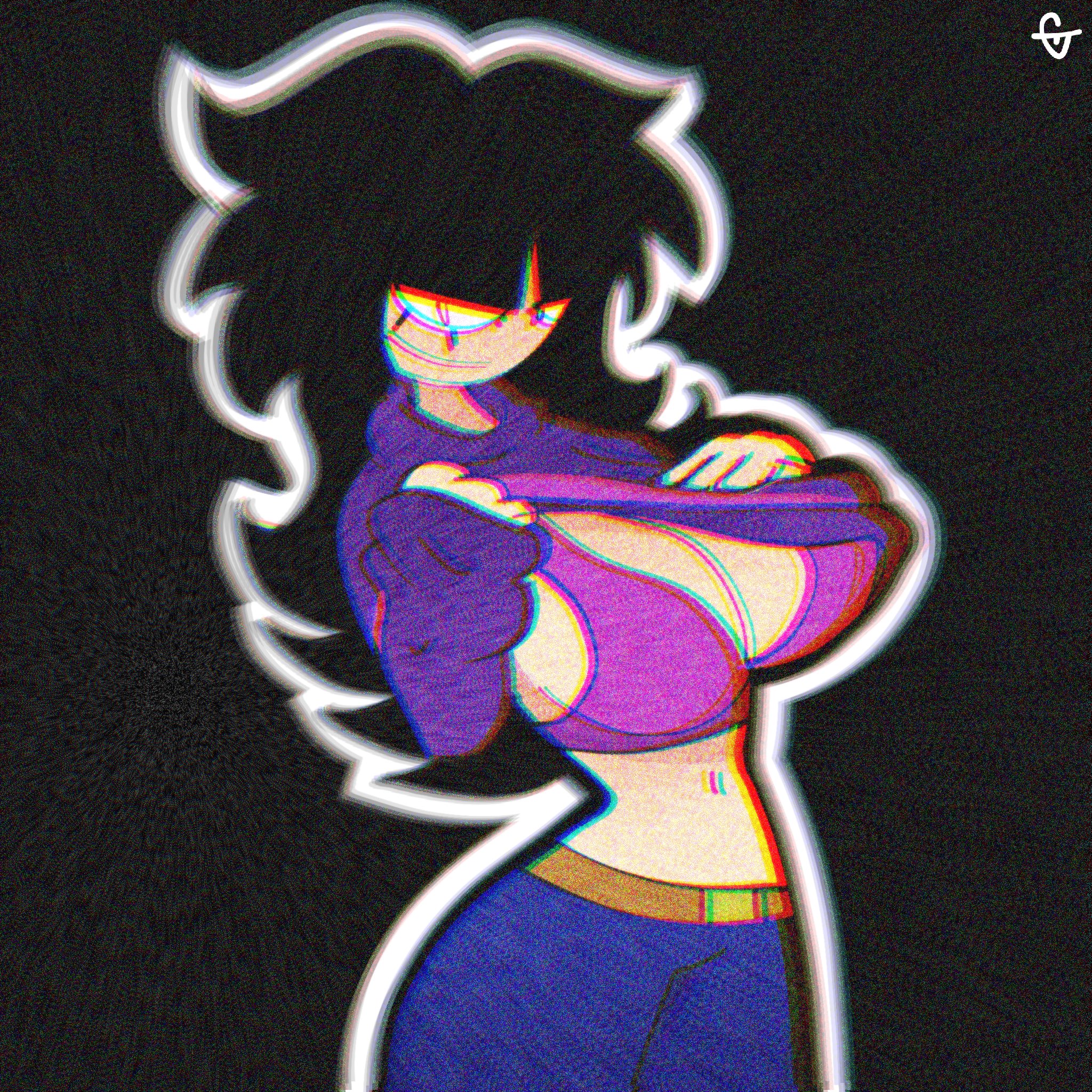 1girls, bra, clothed, female, female only, needlemouse (series), purple bra, sarah henderson (needlemouse), shirt up, tagme