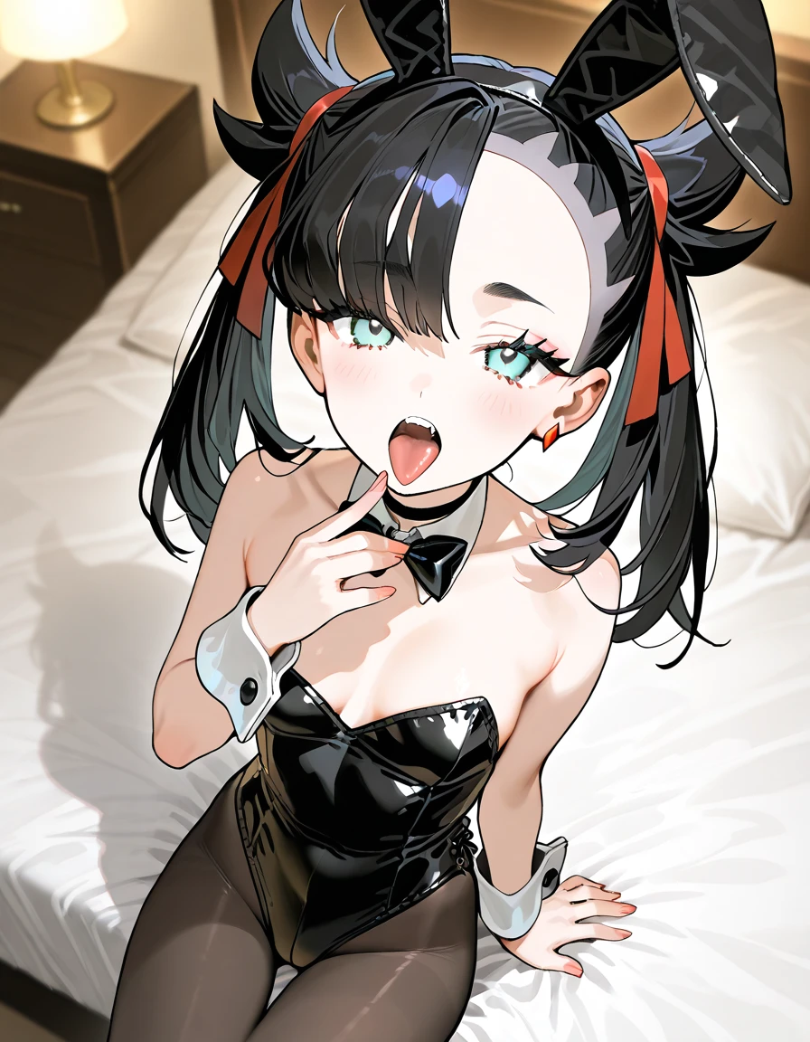 1girls, ai generated, bunny ears, bunnysuit, female, marnie (pokemon), nintendo, pokemon, pokemon ss, pokemon trainer, teenage female, teenager