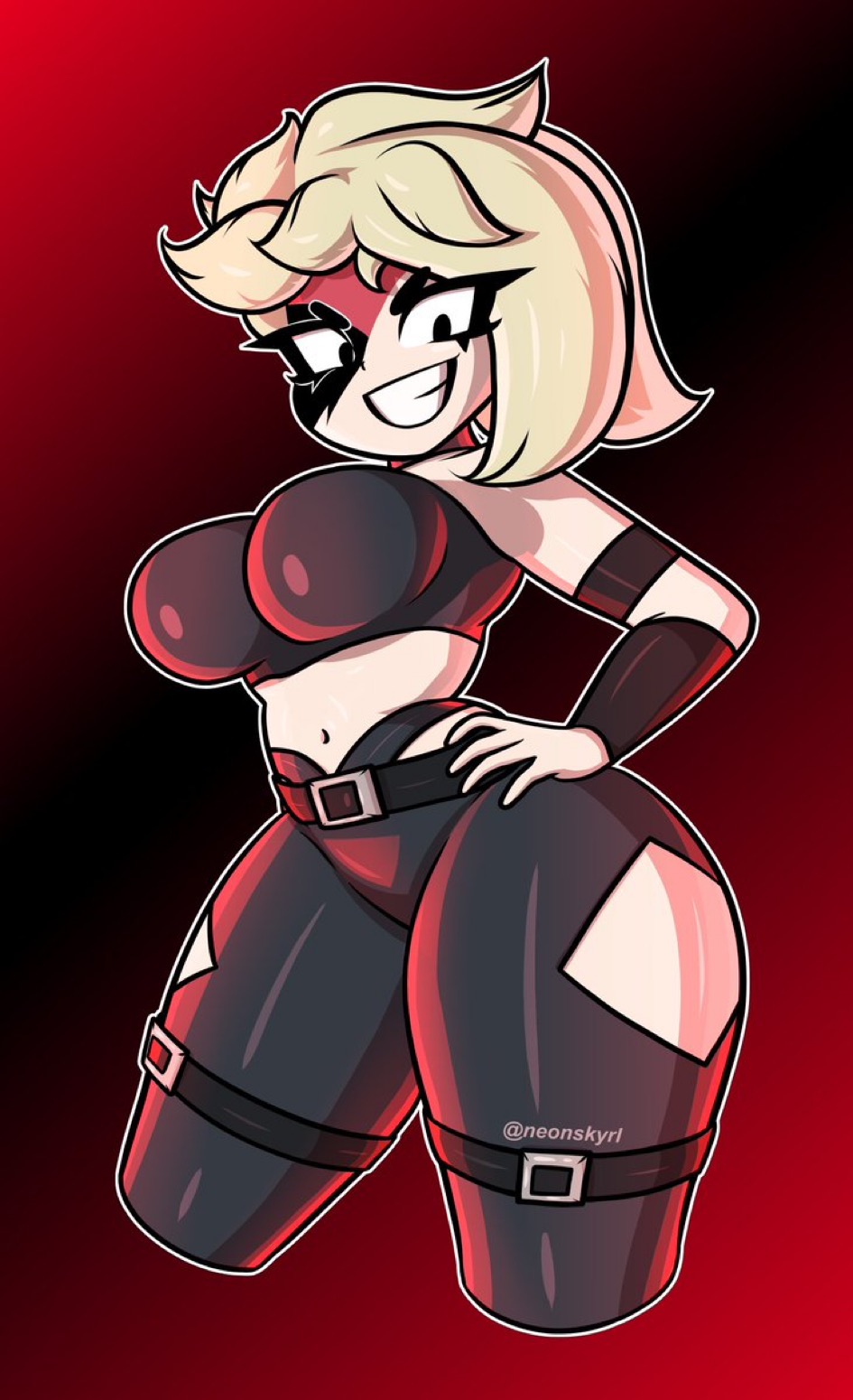big breasts, brawl stars, breasts, female, lumi (brawl stars), neonskyrl, thick thighs