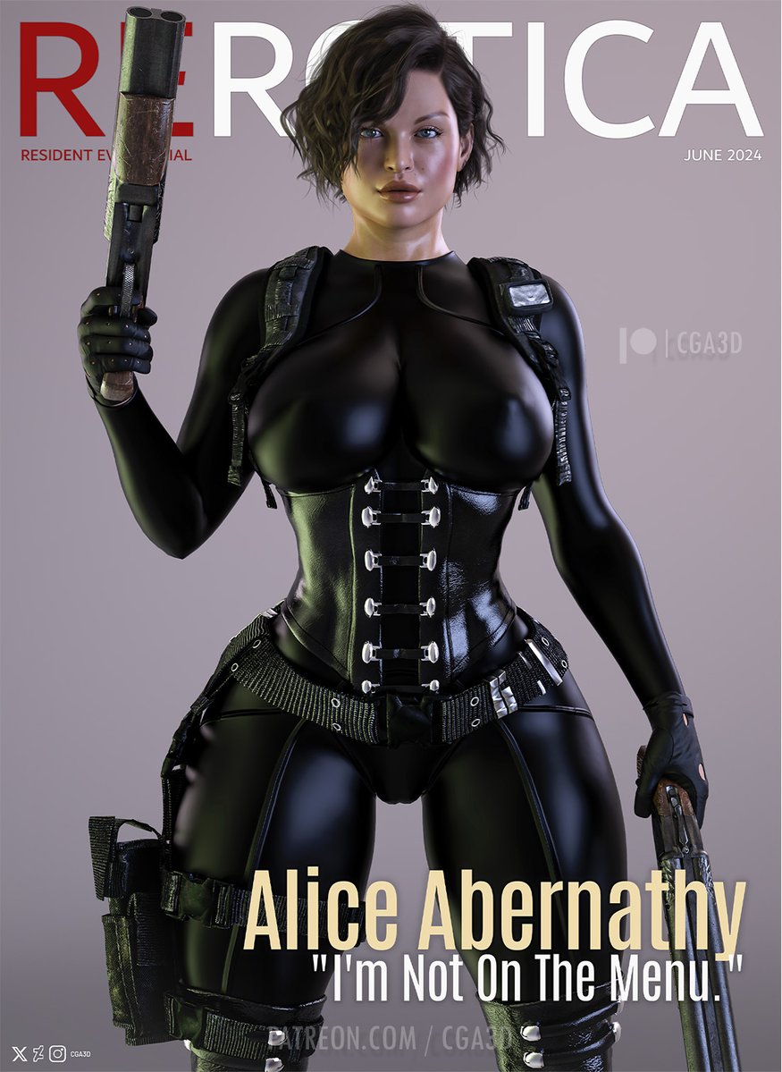 1girls 3d alice_abernathy ass big_breasts breasts bubble_ass bubble_butt capcom cga3d cleavage clothing curvaceous curvy curvy_body curvy_female curvy_figure erect_nipples erotichris female female_only hard_nipples lingerie magazine magazine_cover mature_female milf milla_jovovich pale_skin patreon_username resident_evil resident_evil_(film) solo thick_thighs twitter_username voluptuous voluptuous_female wide_hips